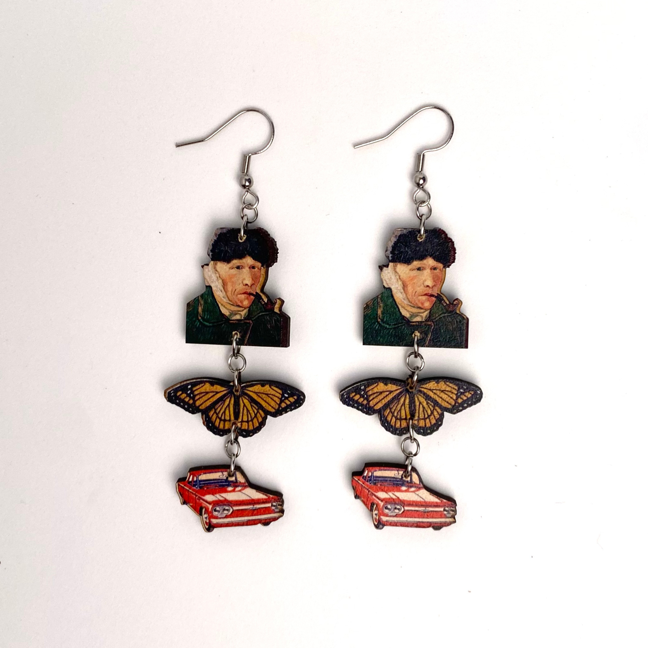 Portrait of a Moving Heart - Earrings