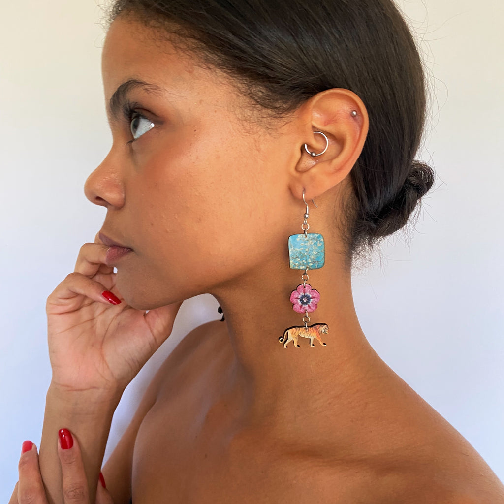Tiger Blossom - Earrings